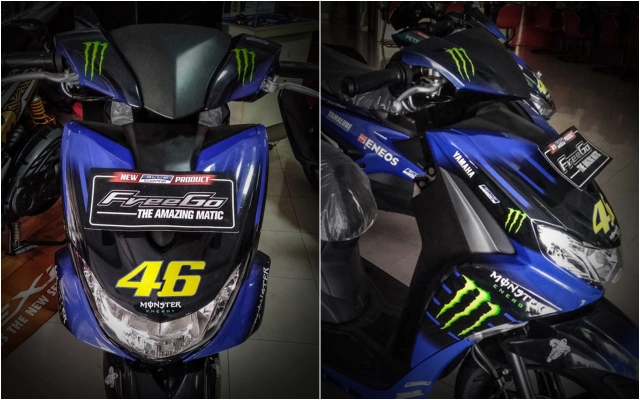 Freego 125 2019 xuất hiện với bộ cánh monster energy tại đại lý - 1