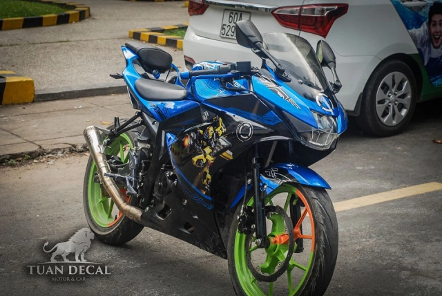 Gsx-r150 độ cá tính với phong cách bumblebee - 1