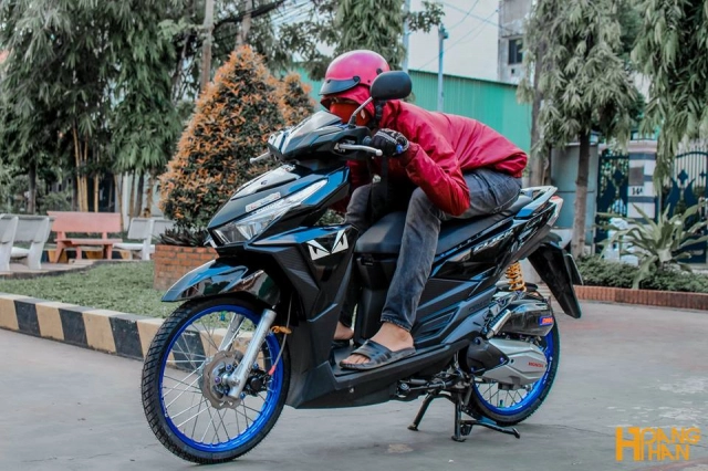 Honda click 125 bản độ phá cách với niềng nhôm xanh nổi bật - 8