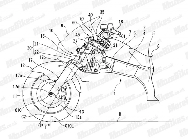 Honda neo wing được hé lộ bảng thiết kế hệ thống trợ lực tay lái cao cấp - 4