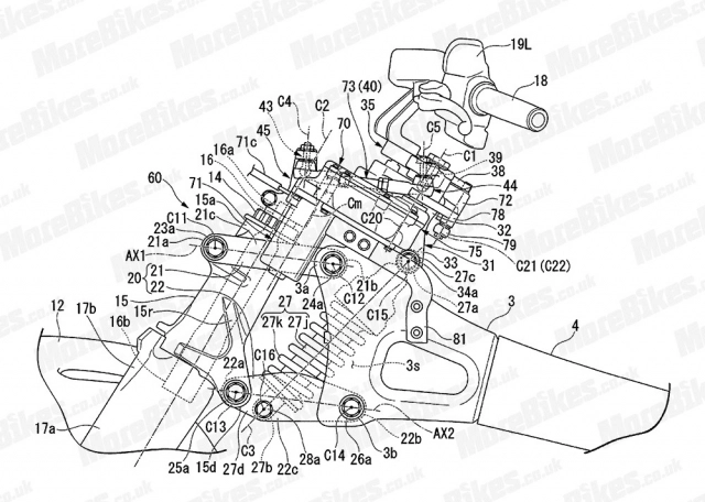 Honda neo wing được hé lộ bảng thiết kế hệ thống trợ lực tay lái cao cấp - 5