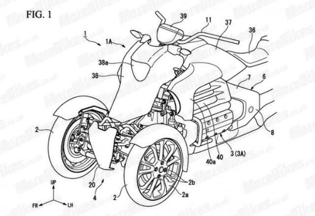 Honda neowing mẫu cruiser 3 bánh rò rĩ hình ảnh thiết kế - 2