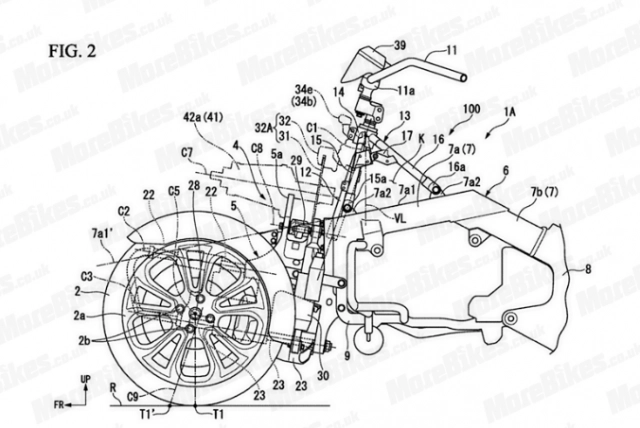 Honda neowing mẫu cruiser 3 bánh rò rĩ hình ảnh thiết kế - 3