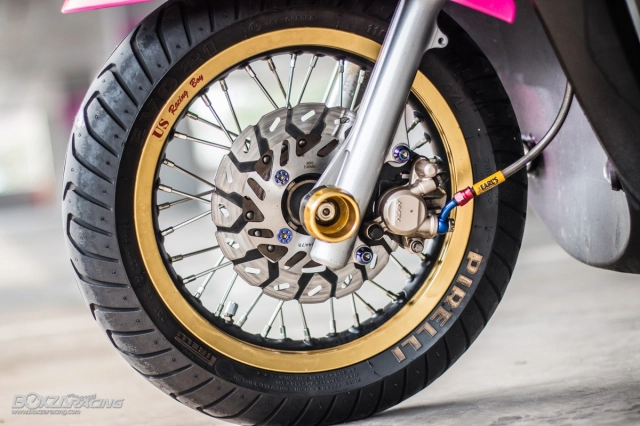 Honda scoopy độ quyến rũ với yên xe lông thú dành cho quý cô - 7