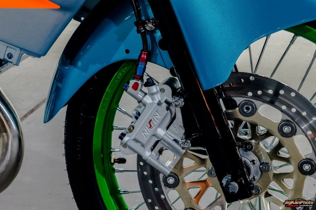 Kawasaki kips 150 độ dàn chân đẹp bốc cháy trước cây xăng nước bạn - 5