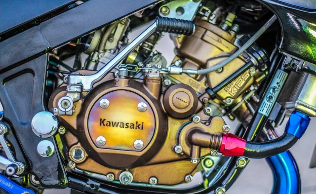 Kawasaki kips 150 độ thần gió 2 thì tái xuất với dàn chân xé gió - 7