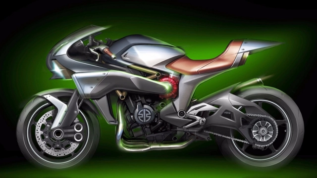 Kawasaki new mach trang bị động cơ siêu nạp 650cc lộ diện thiết kế - 3