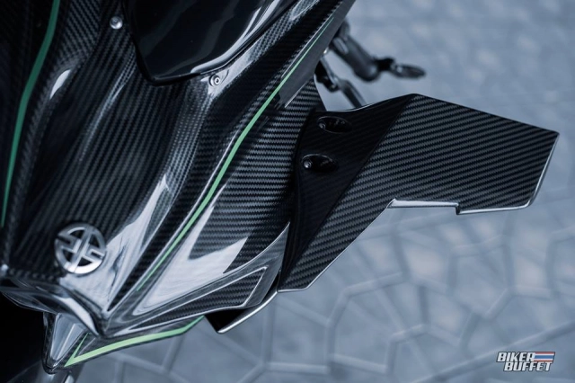 Kawasaki ninja h2 độ thành h2r với trang bị winglet siêu chuẩn - 5