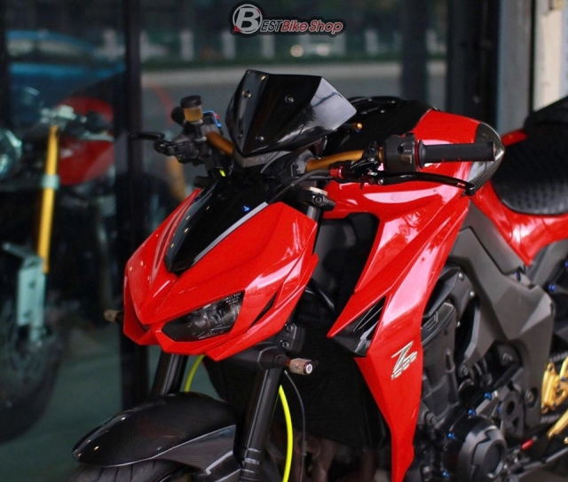 Kawasaki z1000 độ ấn tượng với phong cách đỏ sporty - 3