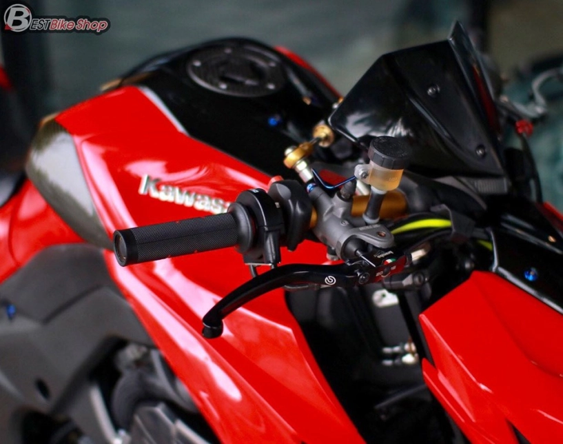 Kawasaki z1000 độ ấn tượng với phong cách đỏ sporty - 6