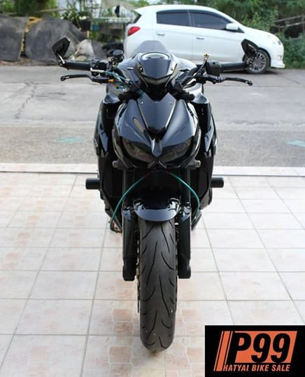 Kawasaki z1000 độ đậm chất racing với diện mạo full black - 4