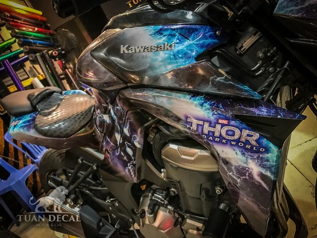 Kawasaki z1000 độ mê hoặc với diện mạo thor - avenger dark world - 7