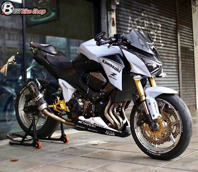 Kawasaki z800 đầy sức hút với tone màu trắng tinh khôi - 3