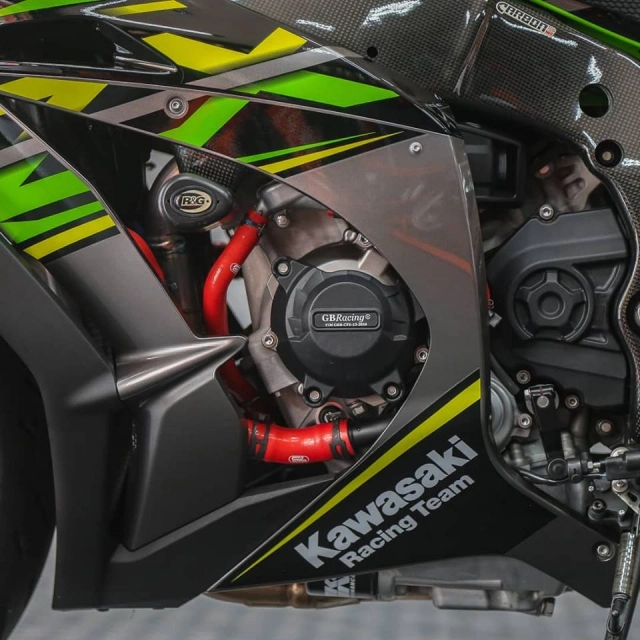 Kawasaki zx-10r độ full option cnc màu đỏ cực chất - 7