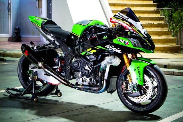 Kawasaki zx-10rr độ kịch tính với trang bị đường đua wsbk - 3