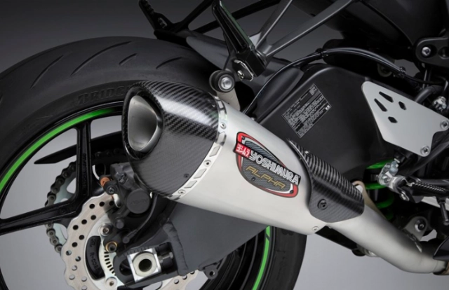 Kawasaki zx-6r 2019 được trang bị phụ kiện ống xả yoshimura alpha t34 giúp tăng hiệu suất động cơ - 5