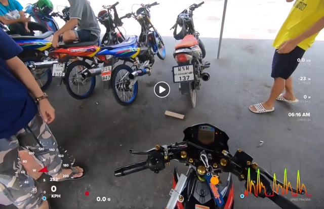 Không tương vơi raider 150 đô gac may ktm đat vận tôc 167km qua gps trong 400m - 2