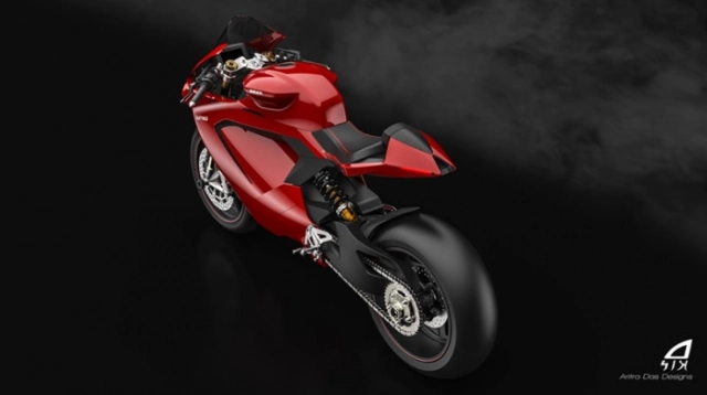 Lộ diện thiết kế mẫu xe điện ducati panigale electrico - 5