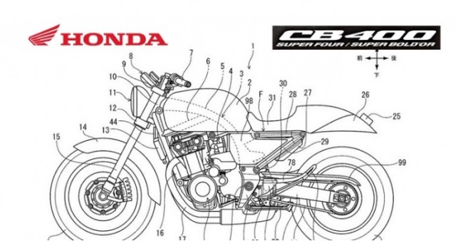 Lộ diện thiết kế mới của honda cb400 super four sẽ được ra mắt vào cuối năm nay - 1