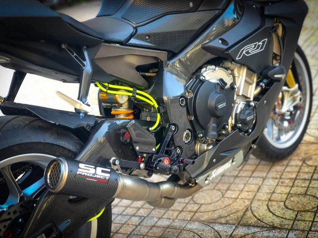 Mãn nhãn với siêu phẩm yamaha r1 miền tây sông nước dọn phong cách chạy track - 10