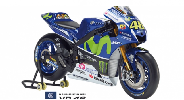 Mô hình yamaha m1 2016 tỉ lệ 14 dành cho fan hâm mộ valentino rossi - 1