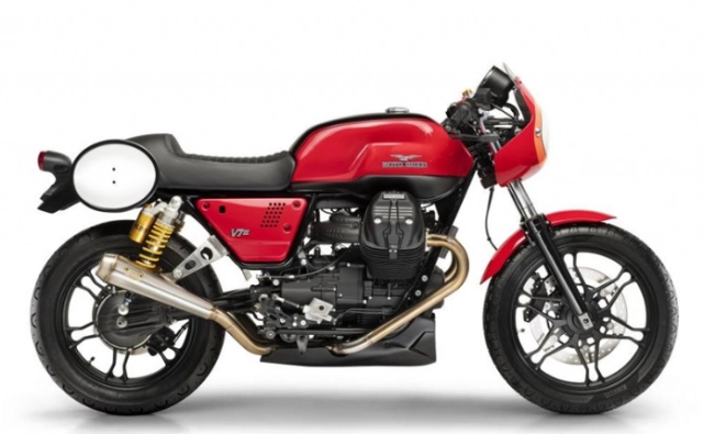 Moto guzzi v7 iii stones fast enduro được ra mắt dành cho le mans race - 3