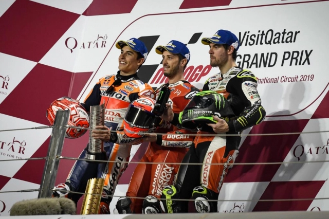 motogp 2019 kịch bản năm ngoái tái hiện - andrea dovizoso lại đánh bại marc marquez ở gp qatar - 1