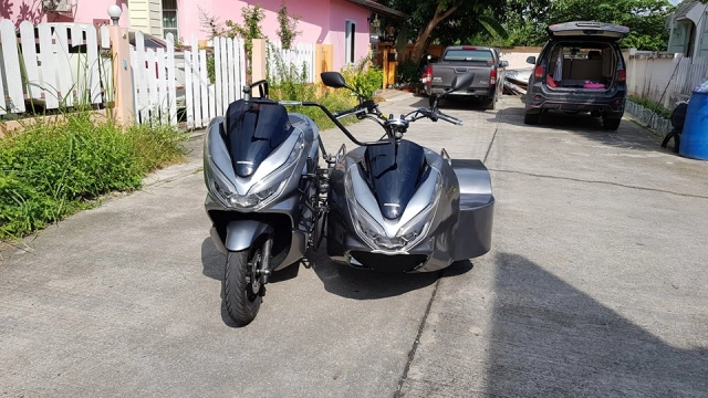 Pcx 150 độ độc theo phong cách sidecar và đặc biệt với cách thức lái - 6