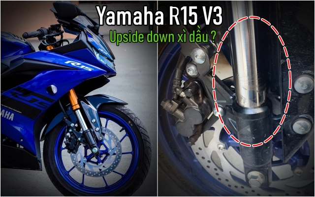 Phuôc upside down yamaha r15 v3 bi xi dâu nguyên nhân - 1