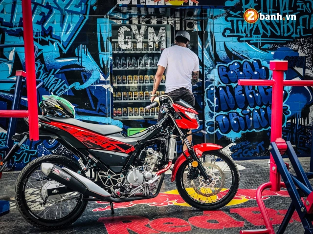 Satria f150 đô hê thông phanh sau trơ vê qua khư cua biker sai thanh - 6