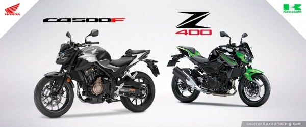 So sánh honda cb500f vs kawasaki z400 2019 - 1