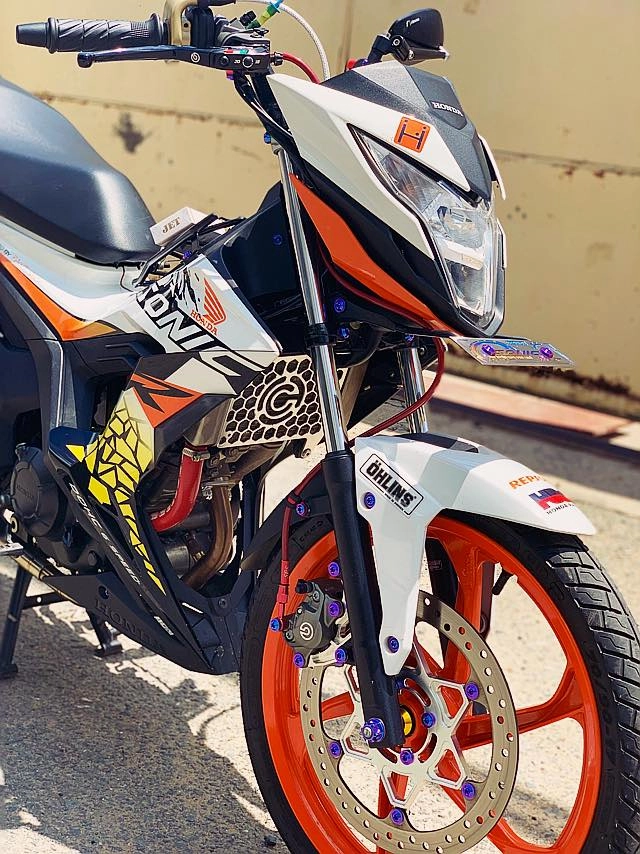 Sonic 150 độ đầu tiên cướp dàn chân yamaha nhìn cực lạ mắt - 5