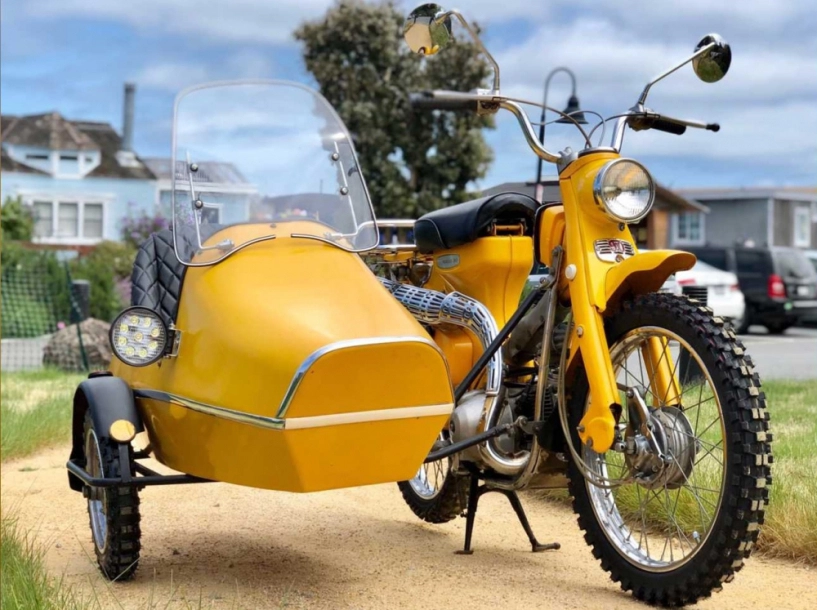 Super cub độ phiên bản sidecar cực chất của công dân nước mỹ - 1