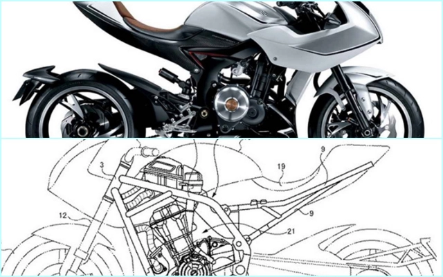 Suzuki gsx-700t mẫu concept trang bị turbo một lần nữa lộ diện với thiết kế khung sườn mới - 1