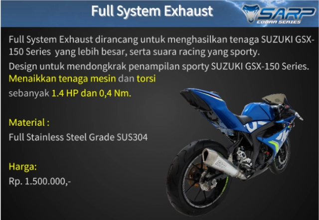 Suzuki gsx r150 với option đồ chơi chính hãng sarp tại thị trường indo - 2