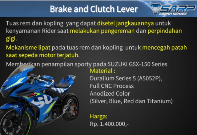 Suzuki gsx r150 với option đồ chơi chính hãng sarp tại thị trường indo - 4