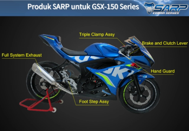 Suzuki gsx r150 với option đồ chơi chính hãng sarp tại thị trường indo - 8