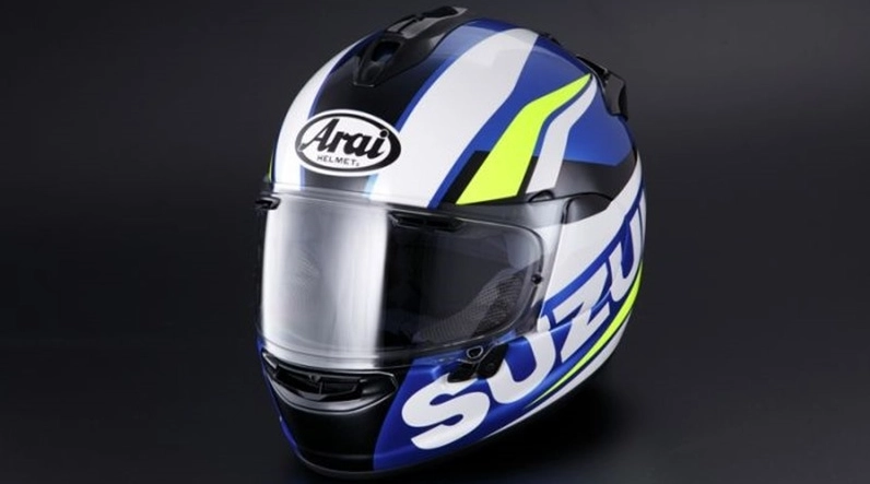 Suzuki kết hợp arai tạo ra phiên bản nón chaser-x suzuki ecstar motogp team - 3