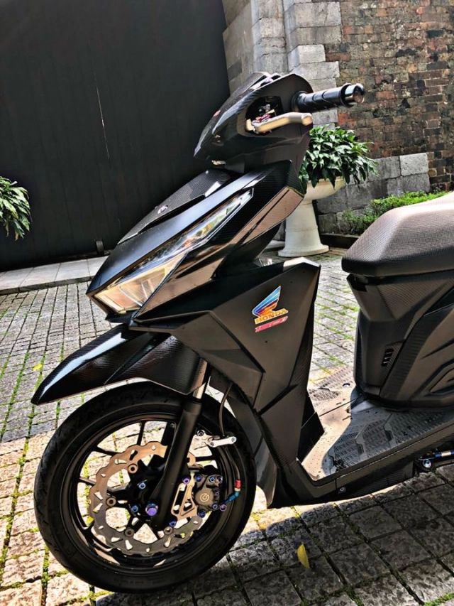 Vario 150 độ full tem titan cùng ống xả carbon fiber - 3