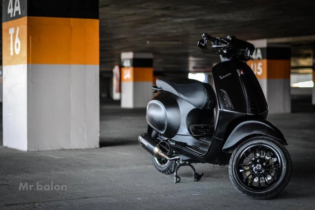 Vespa sprint s chú ngựa đen cổ điển được nâng cấp đầy bức phá - 8