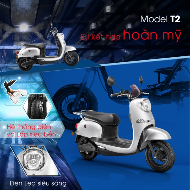 Xe máy điện honda t2 - hàng nhập nguyên chiếc - 1