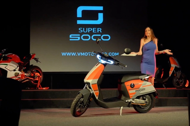 Xe máy điện super soco cux của hãng ducati chính thức trình làng - 5
