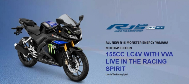 Yamaha r15 v3 2019 ra mắt phiên bản monster energy motogp edition - 1