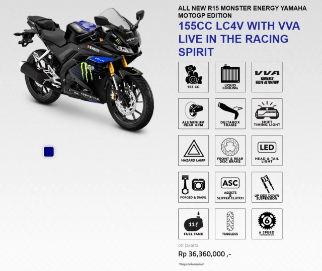 Yamaha r15 v3 2019 ra mắt phiên bản monster energy motogp edition - 3