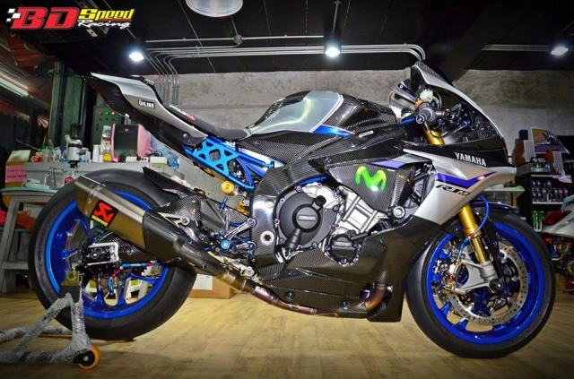 Yamaha r1m khá hấp dẫn với lối xây dựng đẳng cấp từ bd speed racing - 16