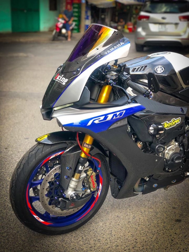 Yamaha r1m vẻ đẹp bóng bẩy đi kèm công nghệ sơn airbush nổi bật trên đường phố việt - 7