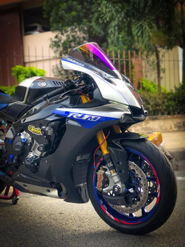 Yamaha r1m vẻ đẹp bóng bẩy đi kèm công nghệ sơn airbush nổi bật trên đường phố việt - 8