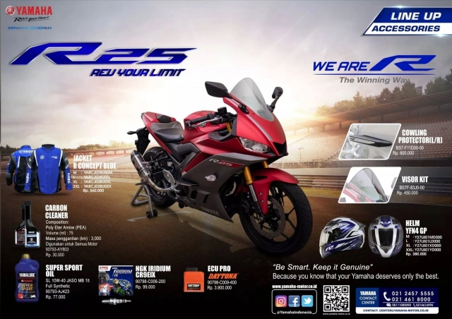 Yamaha r25 indonesia được phát hành hơn 10 trang bị phụ kiện đi kèm với mức giá hấp dẫn - 1