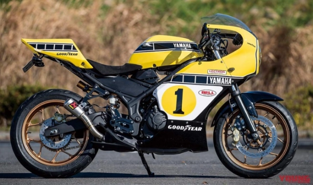 Yamaha r3 bản tùy chỉnh cafe racer lấy cảm hứng từ huyền thoại yzr500 kenny roberts - 3