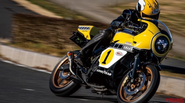 Yamaha r3 bản tùy chỉnh cafe racer lấy cảm hứng từ huyền thoại yzr500 kenny roberts - 5